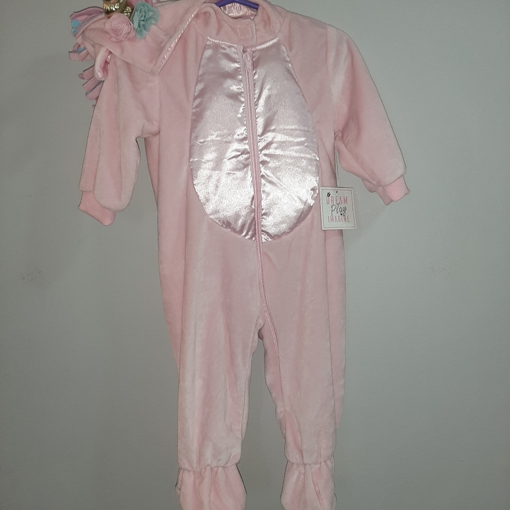 NWT Baby Girl Hooded Unicorn Costume Warm Cozy NEW